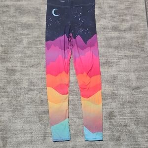 Threadless Cosmic Rainbow Kids Leggings